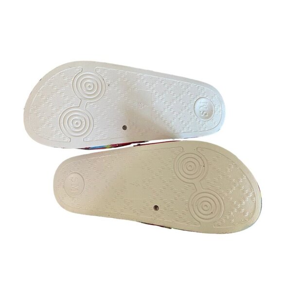 Steve Madden NEW Sena Pool Side Sandal in Bright Multi Rainbow Women's Sz 7M NIB - Picture 11 of 13